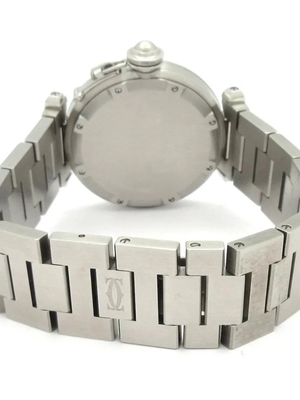 Cartier Pasha C Meridian GMT Silver Men's Wrist Watch